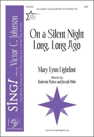 On a Silent Night Long, Long Ago SAB choral sheet music cover Thumbnail